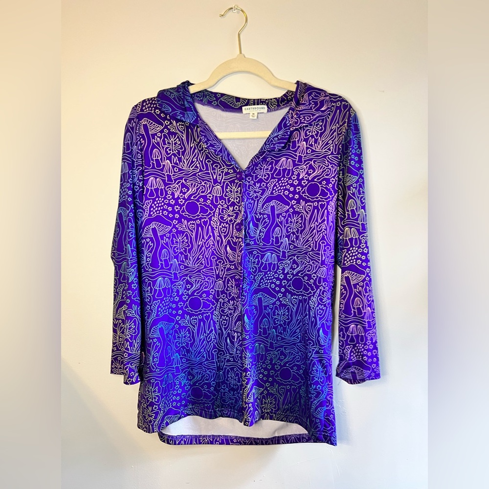 Earth bound mushroom pajama set